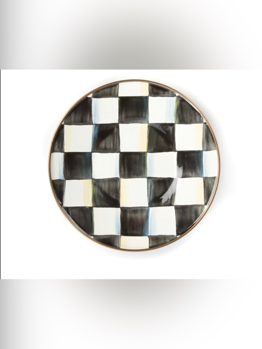 MACKENZIE-CHILDS | Courtly Check Saucer Plates 6” Diameter